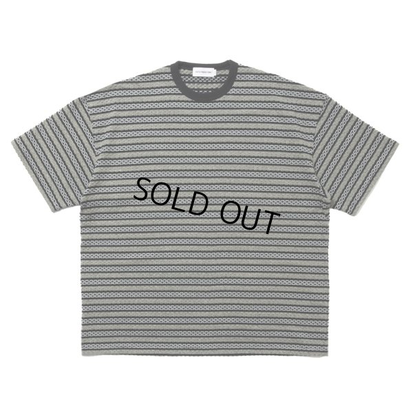 画像1: COOTIE PRODUCTIONS/Jacquard Border S/S Tee（Black）［ジャガードボーダーT-25春夏］