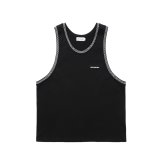 COOTIE PRODUCTIONS/Jacquard Ringer Error Fit Tank Top（Black）［エラーフィットタンクトップ-25春夏］