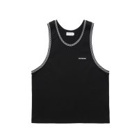 COOTIE PRODUCTIONS/Jacquard Ringer Error Fit Tank Top（Black）［エラーフィットタンクトップ-25春夏］