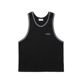 COOTIE PRODUCTIONS タンクトップ ブラック Ｍ COOTIE PRODUCTIONS/Jacquard Ringer Error Fit Tank Top（Black