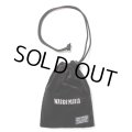 WACKO MARIA/VELOUR DRAWSTRING BAG（BLACK）［ベロアドローストリングバッグ-25春夏］
