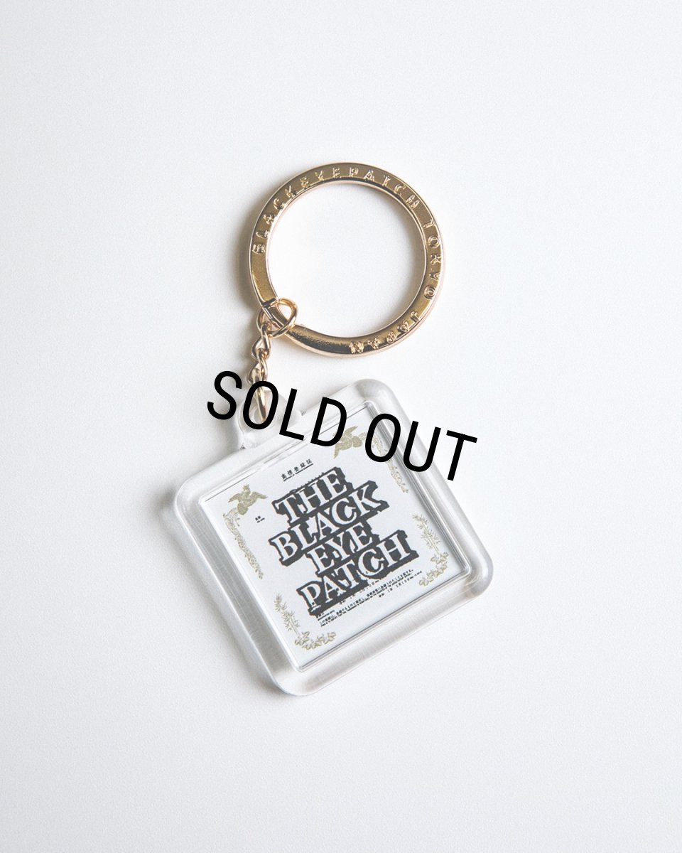 画像3: BlackEyePatch/TRADEMARK CERTIFICATE KEYCHAIN（WHITE） (3)