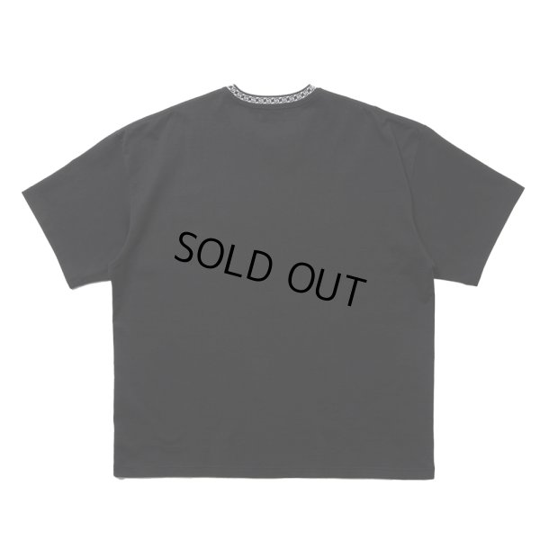 画像2: COOTIE PRODUCTIONS/Jacquard Neck S/S Tee（Black）［ジャガードネックT-25春夏］