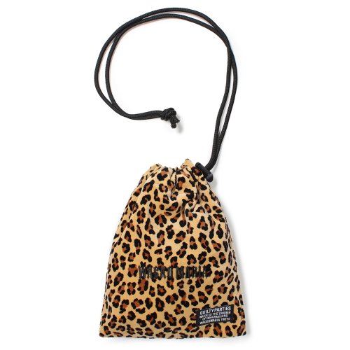 他の写真1: WACKO MARIA/LEOPARD VELOUR DRAWSTRING BAG（BEIGE）［レオパードベロアドローストリングバッグ-25春夏］
