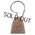 WACKO MARIA/LEOPARD VELOUR DRAWSTRING BAG（BROWN）［レオパードベロアドローストリングバッグ-25春夏］