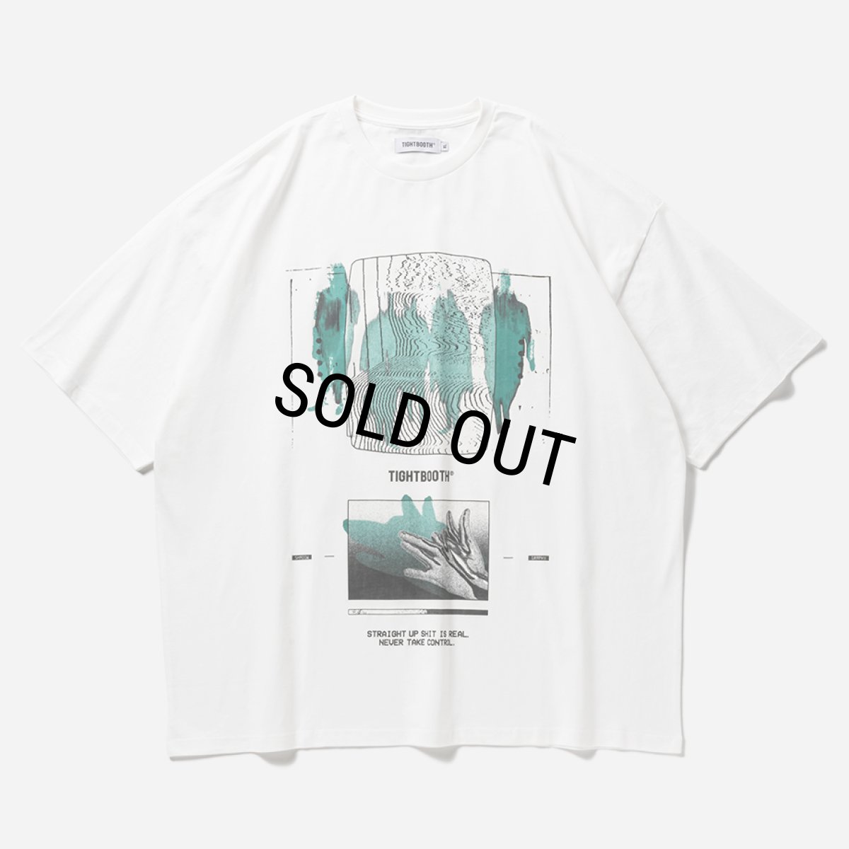 画像1: TIGHTBOOTH/SHADOW S/S T-SHIRT（White）［プリントT-25春夏］ (1)