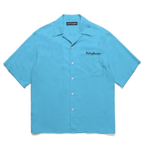 他の写真1: WACKO MARIA/50'S OPEN COLLAR SHIRT（BLUE）［50'Sオープンカラーシャツ-25春夏］