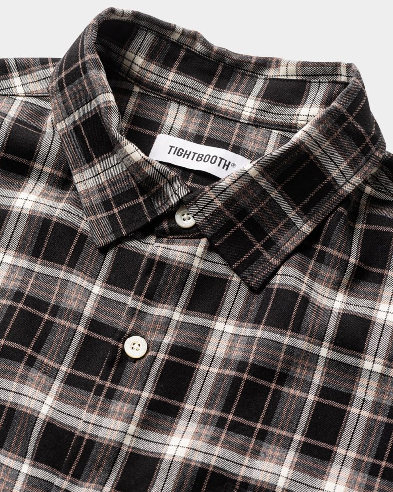 画像3: TIGHTBOOTH/PLAID L/S SHIRT（Black）［チェックシャツ-25春夏］