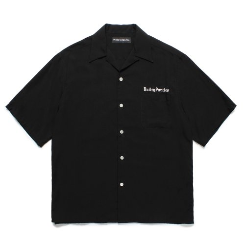 他の写真1: WACKO MARIA/50'S OPEN COLLAR SHIRT（BLACK）［50'Sオープンカラーシャツ-25春夏］