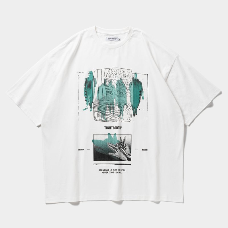 画像1: TIGHTBOOTH/SHADOW S/S T-SHIRT（White）［プリントT-25春夏］