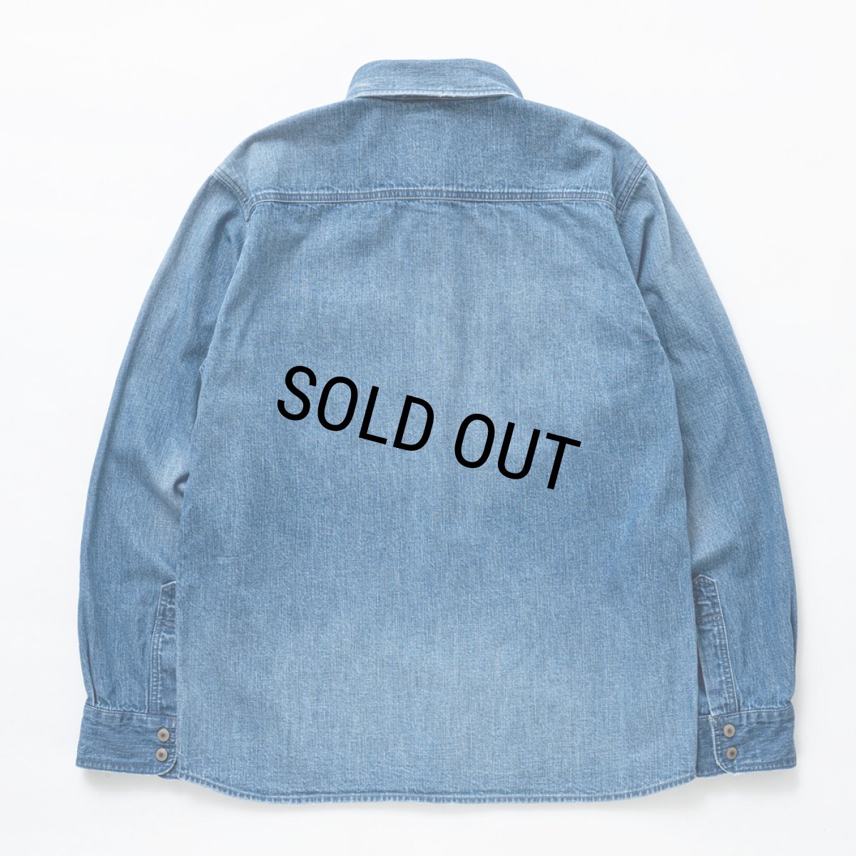 画像2: 【30%OFF】RATS/DENIM WORK SHIRT（INDIGO）［デニムワークシャツ-25春夏］ (2)
