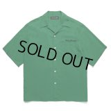 WACKO MARIA/50'S OPEN COLLAR SHIRT（GREEN）［50'Sオープンカラーシャツ-25春夏］