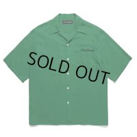 WACKO MARIA/50'S OPEN COLLAR SHIRT（GREEN）［50'Sオープンカラーシャツ-25春夏］