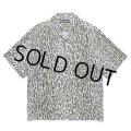 WACKO MARIA/LEOPARD HAWAIIAN SHIRT（GRAY）［レオパードハワイアンシャツ-25春夏］