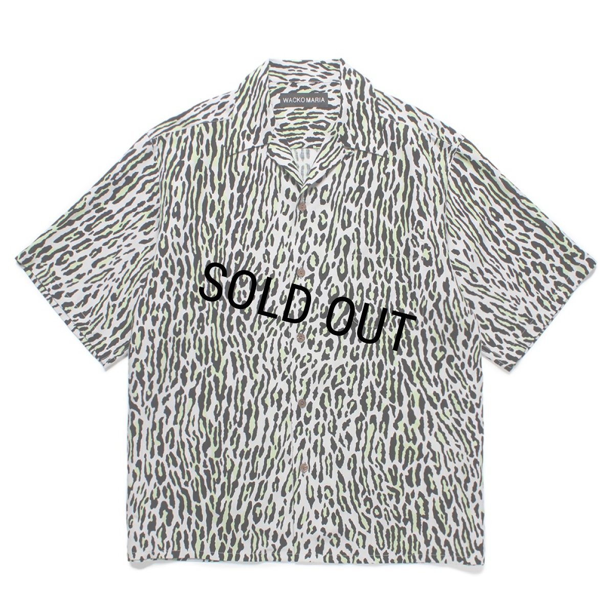 画像1: WACKO MARIA/LEOPARD HAWAIIAN SHIRT（GRAY）［レオパードハワイアンシャツ-25春夏］ (1)