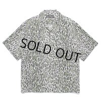 WACKO MARIA/LEOPARD HAWAIIAN SHIRT（GRAY）［レオパードハワイアンシャツ-25春夏］