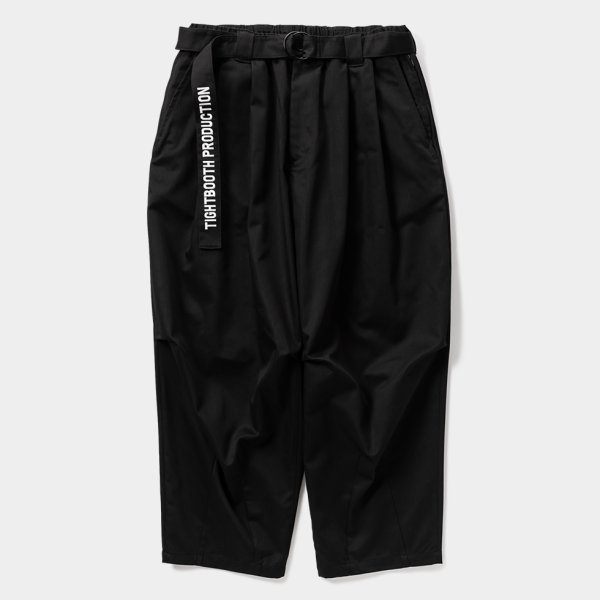 画像1: TIGHTBOOTH/HERRINGBONE BALLOON PANTS（Black）［ヘリンボーンバルーンパンツ-25春夏］