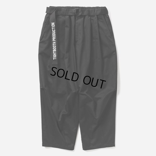 画像1: 【20％OFF】TIGHTBOOTH/HERRINGBONE BALLOON PANTS（Black）［ヘリンボーンバルーンパンツ-25春夏］