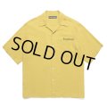 WACKO MARIA/50'S OPEN COLLAR SHIRT（YELLOW）［50'Sオープンカラーシャツ-25春夏］