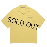 WACKO MARIA/50'S OPEN COLLAR SHIRT（YELLOW）［50'Sオープンカラーシャツ-25春夏］