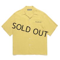 WACKO MARIA/50'S OPEN COLLAR SHIRT（YELLOW）［50'Sオープンカラーシャツ-25春夏］