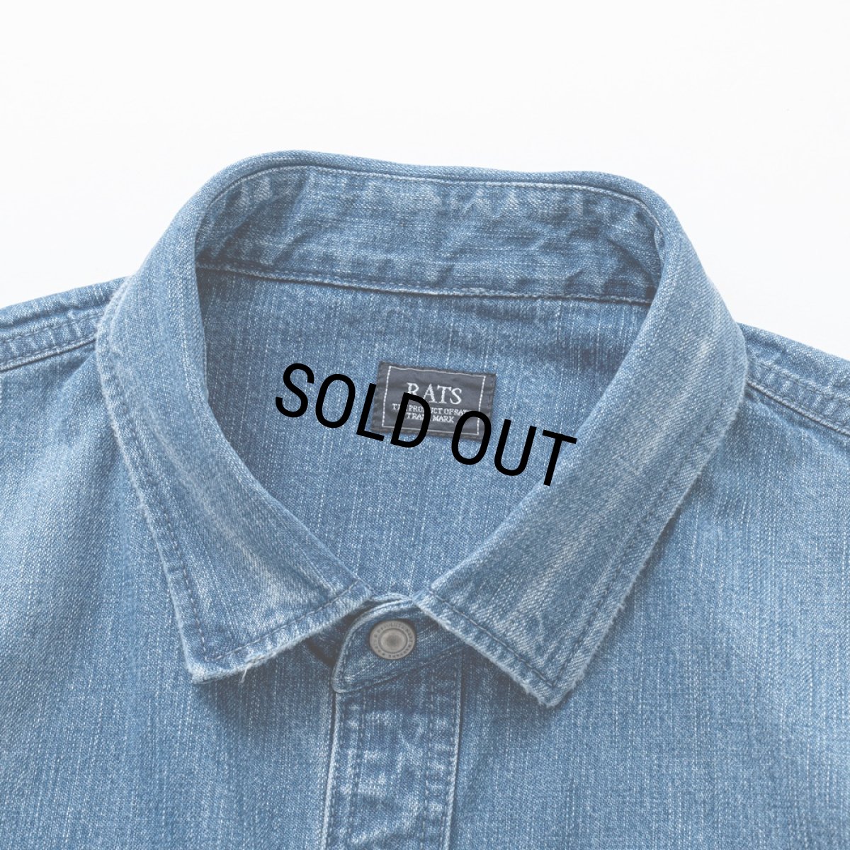 画像3: 【30%OFF】RATS/DENIM WORK SHIRT（INDIGO）［デニムワークシャツ-25春夏］ (3)