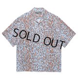 WACKO MARIA/LEOPARD HAWAIIAN SHIRT（BLUE）［レオパードハワイアンシャツ-25春夏］