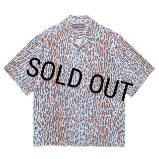 WACKO MARIA/LEOPARD HAWAIIAN SHIRT（BLUE）［レオパードハワイアン