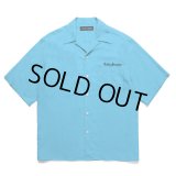 WACKO MARIA/50'S OPEN COLLAR SHIRT（BLUE）［50'Sオープンカラーシャツ-25春夏］