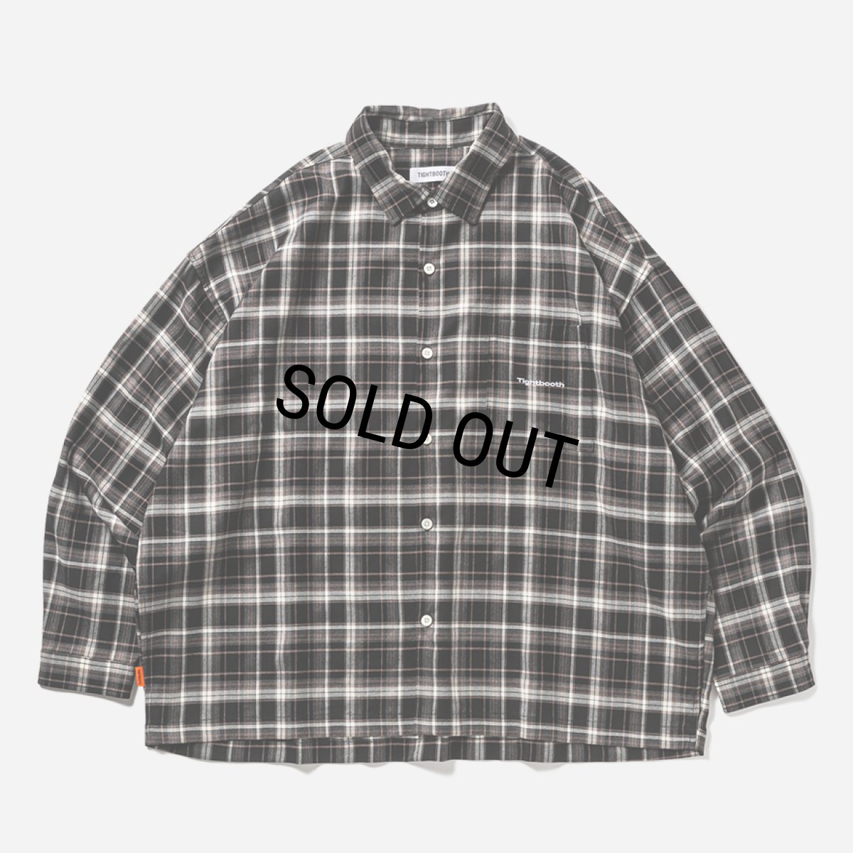画像1: TIGHTBOOTH/PLAID L/S SHIRT（Black）［チェックシャツ-25春夏］ (1)