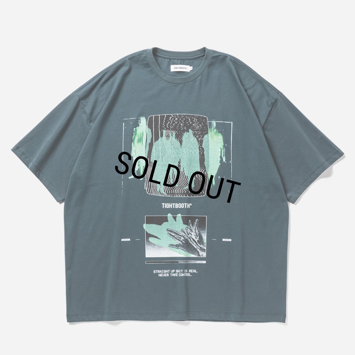 画像1: TIGHTBOOTH/SHADOW S/S T-SHIRT（Blue Charcoal）［プリントT-25春夏］ (1)