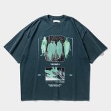 TIGHTBOOTH/SHADOW S/S T-SHIRT（Blue Charcoal）［プリントT-25春夏］