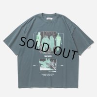 TIGHTBOOTH/SHADOW S/S T-SHIRT（Blue Charcoal）［プリントT-25春夏］
