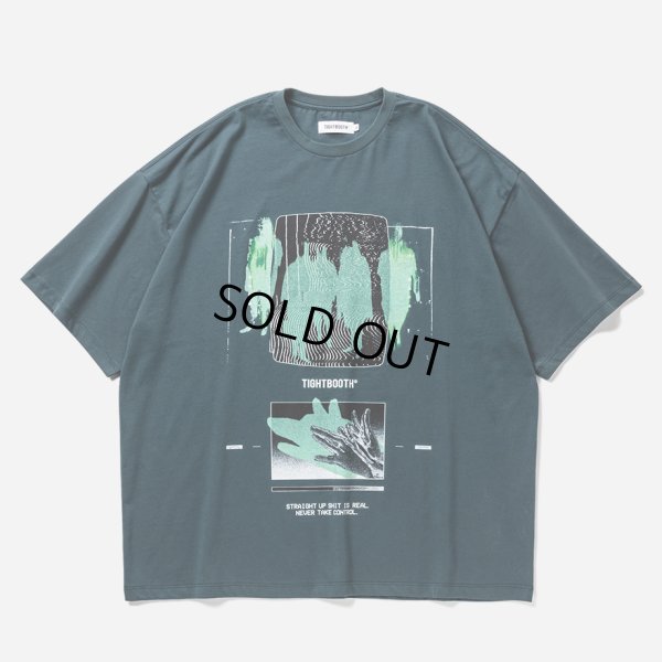 画像1: TIGHTBOOTH/SHADOW S/S T-SHIRT（Blue Charcoal）［プリントT-25春夏］