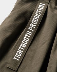 画像8: 【20％OFF】TIGHTBOOTH/HERRINGBONE BALLOON PANTS（Olive）［ヘリンボーンバルーンパンツ-25春夏］ (8)