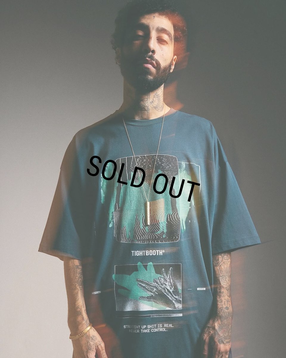 画像4: TIGHTBOOTH/SHADOW S/S T-SHIRT（Blue Charcoal）［プリントT-25春夏］ (4)