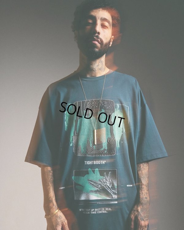 画像4: TIGHTBOOTH/SHADOW S/S T-SHIRT（Blue Charcoal）［プリントT-25春夏］