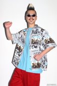 画像2: WACKO MARIA/STAND BY ME / HAWAIIAN SHIRT（GRAY）［ハワイアンシャツ-25春夏］ (2)