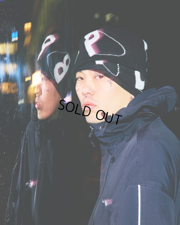 画像4: TIGHTBOOTH x SauRas Being JACQUARD BEANIE（Black）［ジャガードビーニー-25春夏］