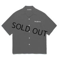 WACKO MARIA/50'S OPEN COLLAR SHIRT（BLACK）［50'Sオープンカラーシャツ-25春夏］