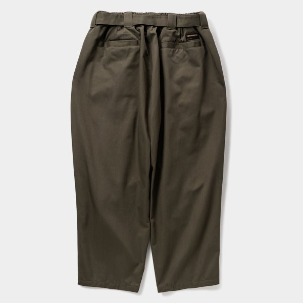 画像2: TIGHTBOOTH/HERRINGBONE BALLOON PANTS（Olive）［ヘリンボーンバルーンパンツ-25春夏］