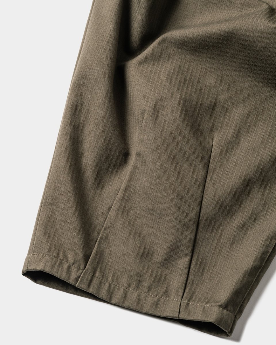 画像9: 【20％OFF】TIGHTBOOTH/HERRINGBONE BALLOON PANTS（Olive）［ヘリンボーンバルーンパンツ-25春夏］ (9)