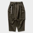 画像1: TIGHTBOOTH/HERRINGBONE BALLOON PANTS（Olive）［ヘリンボーンバルーンパンツ-25春夏］ (1)