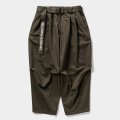 【20％OFF】TIGHTBOOTH/HERRINGBONE BALLOON PANTS（Olive）［ヘリンボーンバルーンパンツ-25春夏］
