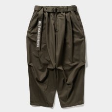画像1: 【20％OFF】TIGHTBOOTH/HERRINGBONE BALLOON PANTS（Olive）［ヘリンボーンバルーンパンツ-25春夏］ (1)
