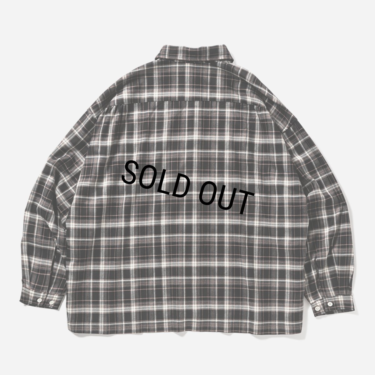 画像2: TIGHTBOOTH/PLAID L/S SHIRT（Black）［チェックシャツ-25春夏］ (2)