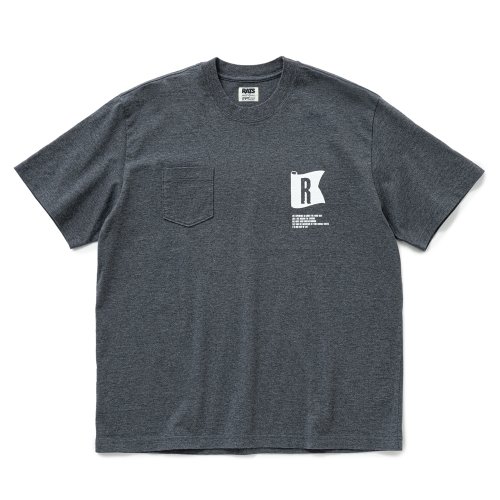 他の写真1: RATS/FLAG POCKET TEE（CHARCOAL）［プリントポケT-25春夏］