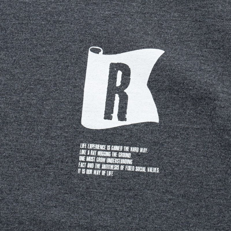画像3: RATS/FLAG POCKET TEE（CHARCOAL）［プリントポケT-25春夏］
