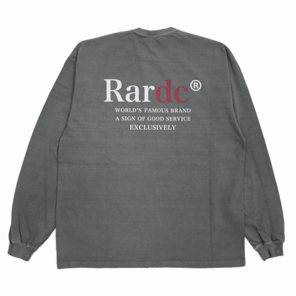 画像1: ROUGH AND RUGGED/DESIGN LS（BLACK/PIGMENT）［刺繍+プリント長袖T-25春夏］