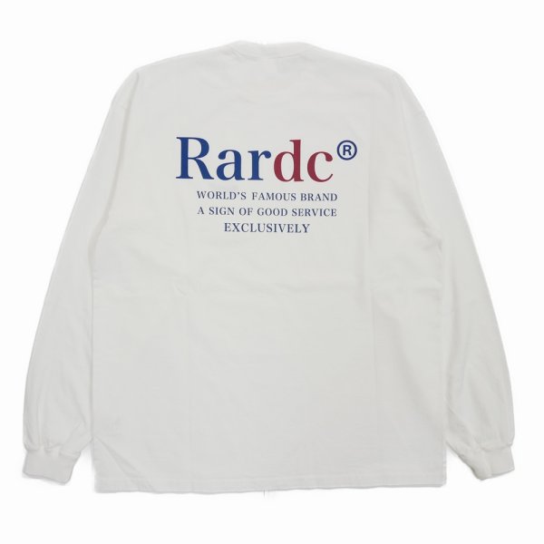 画像1: ROUGH AND RUGGED/DESIGN LS（WHITE）［刺繍+プリント長袖T-25春夏］